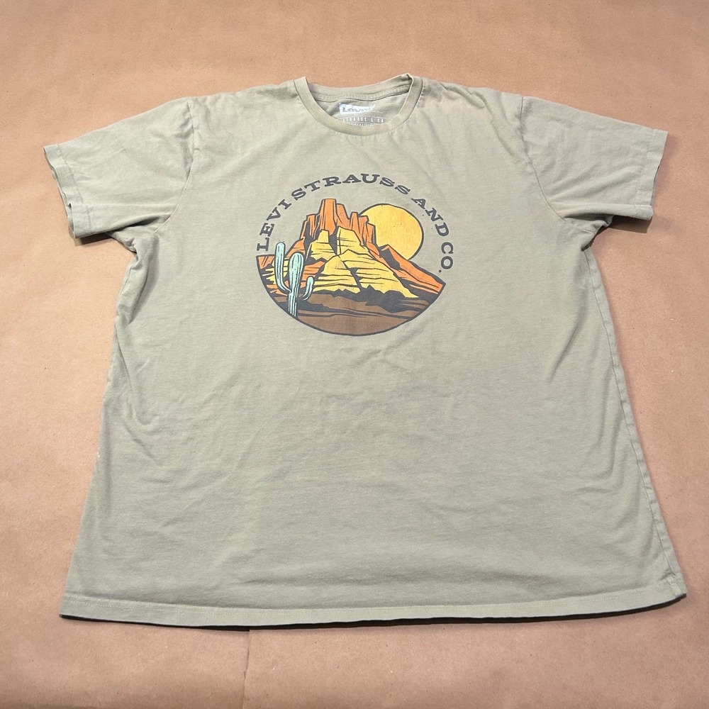 Levi Strauss Tea Leaf Graphic T-Shirt Mens XL